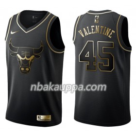 Chicago Bulls Denzel Valentine 45 Nike Musta Golden Edition Pelipaidat Swingman - Miesten